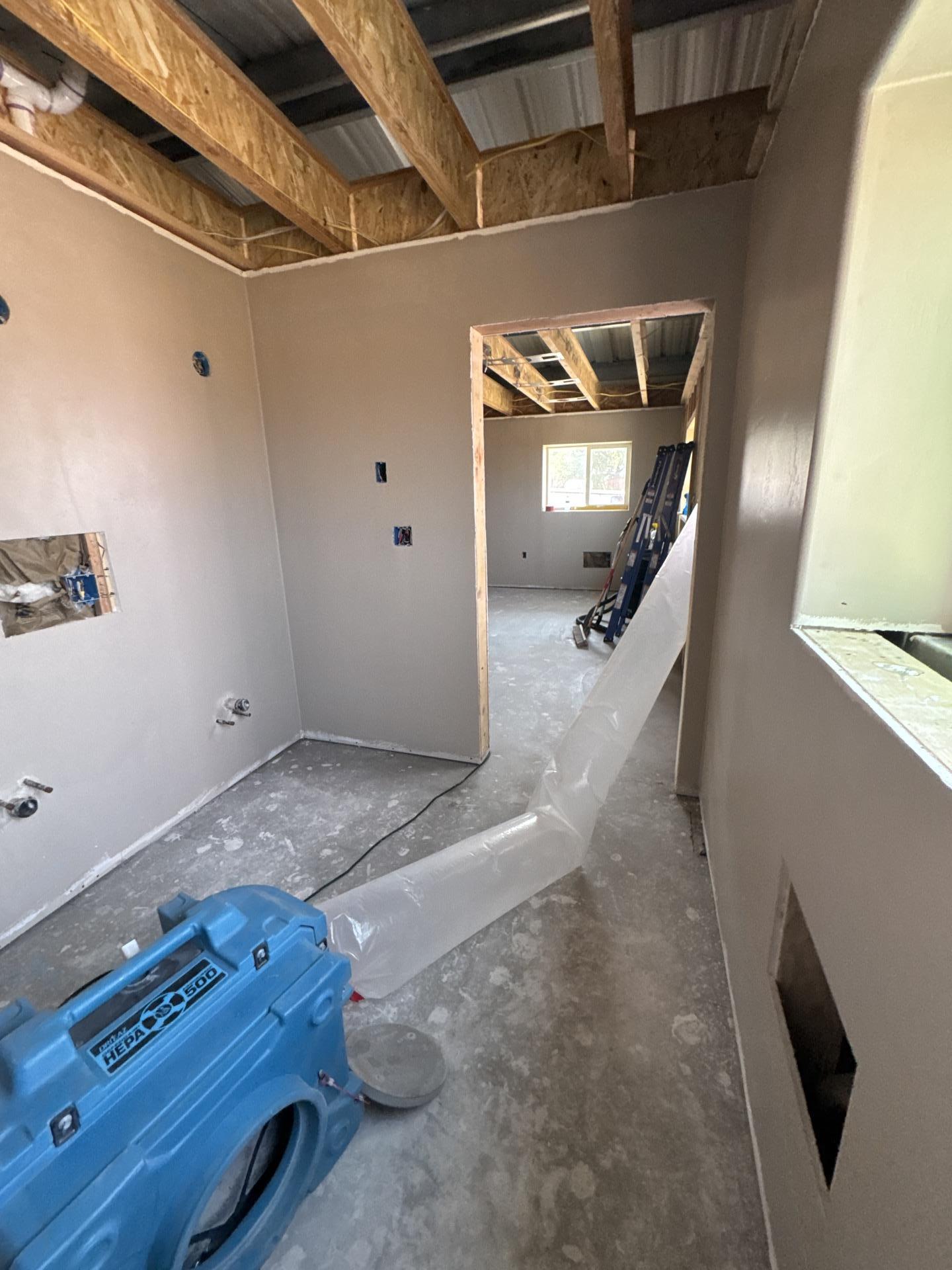 Clean, restored space ready for reconstruction