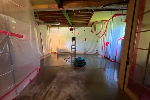 Home restoration after water leakage