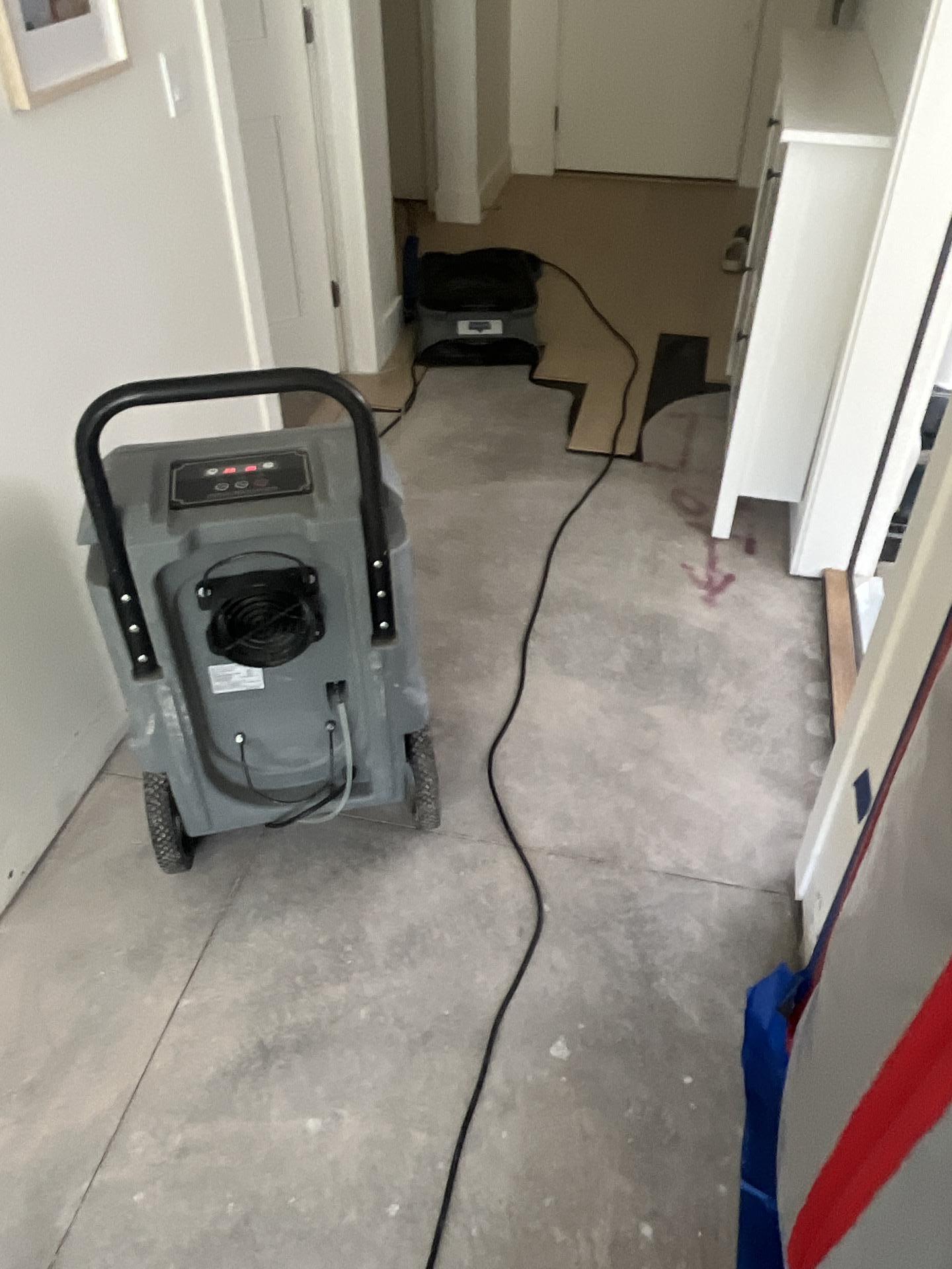 Water damaged flooring