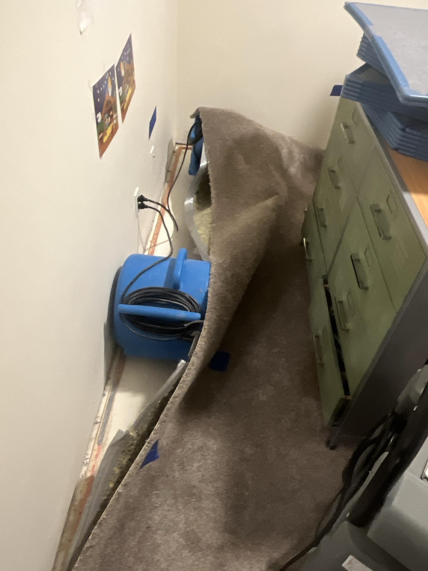 Kids bedroom water damage