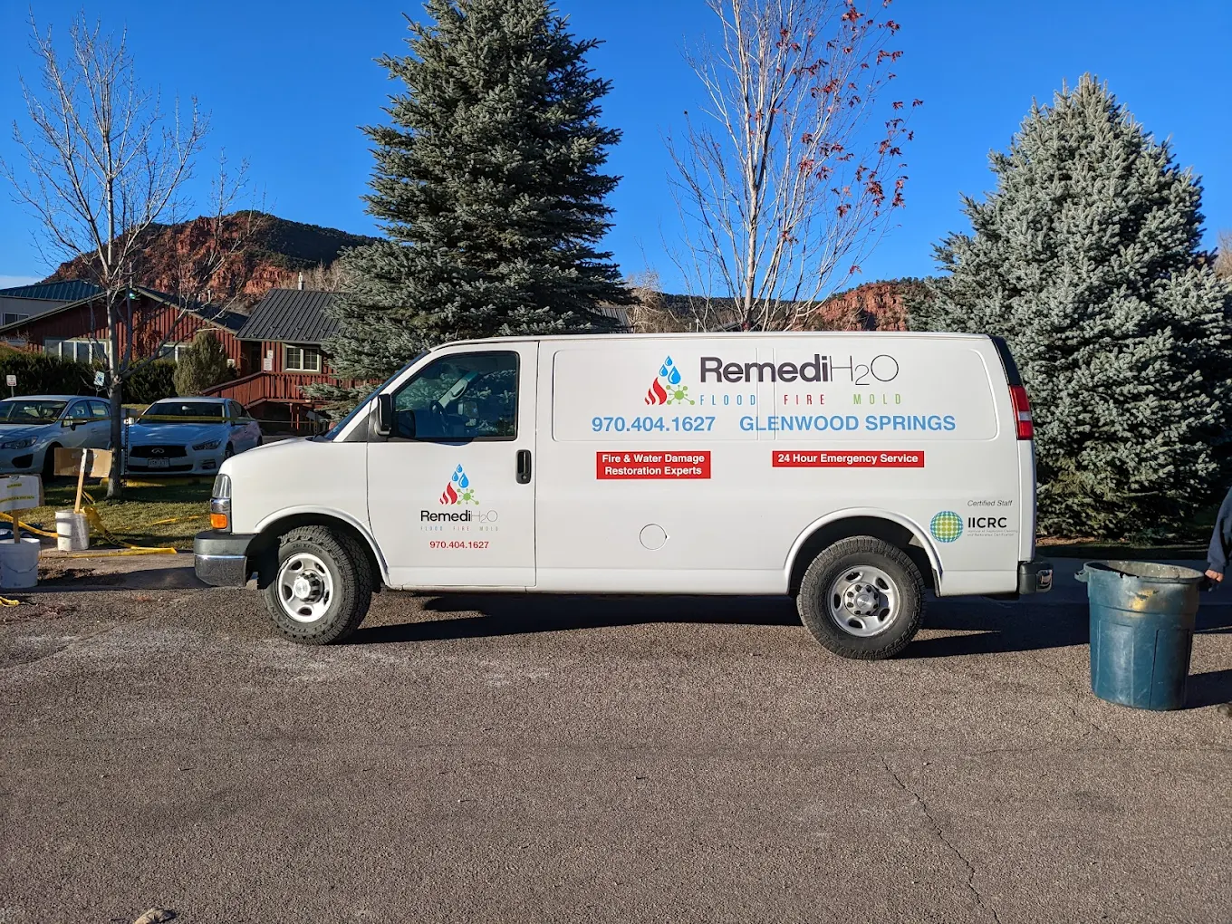 RemediH2O vehicle fully equipped for fire and smoke damage restoration services in Aspen