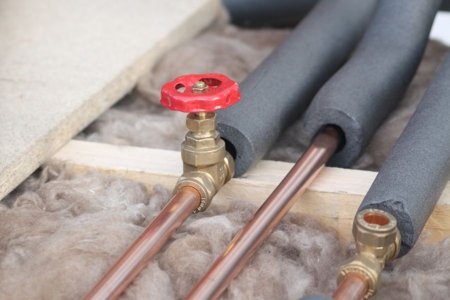 Insulating pipes to prevent freezing