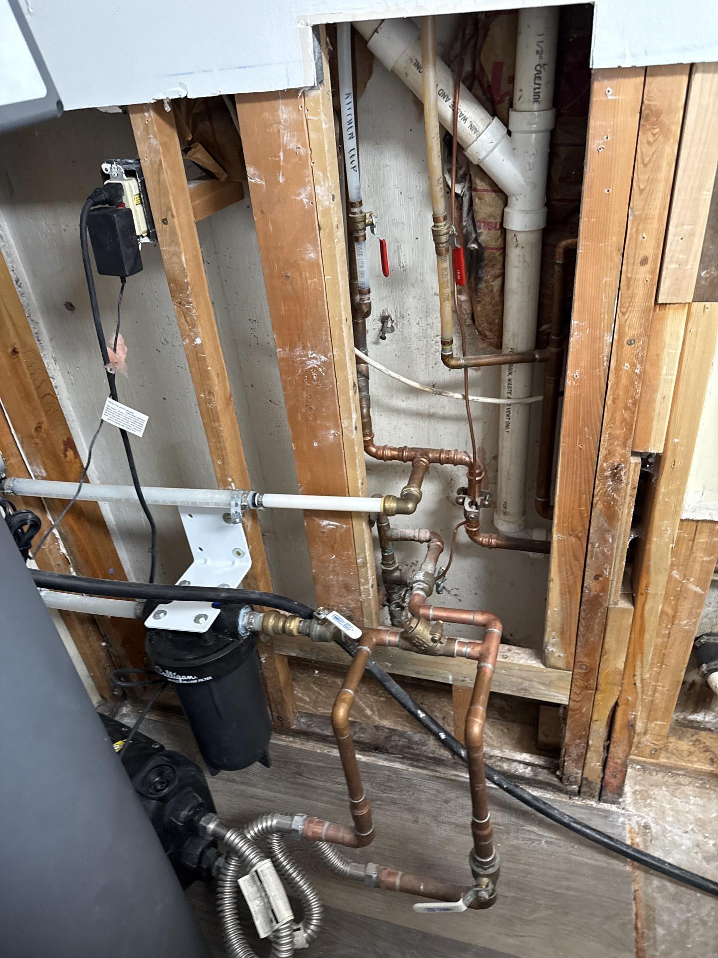 Mold remediation containment setup with plastic barriers