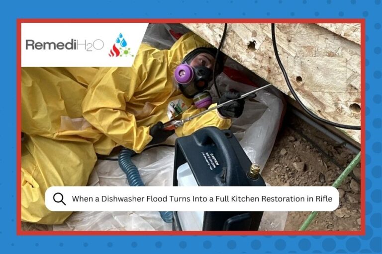 When a Dishwasher Flood Turns Into a Full Kitchen Restoration in Rifle, Colorado
