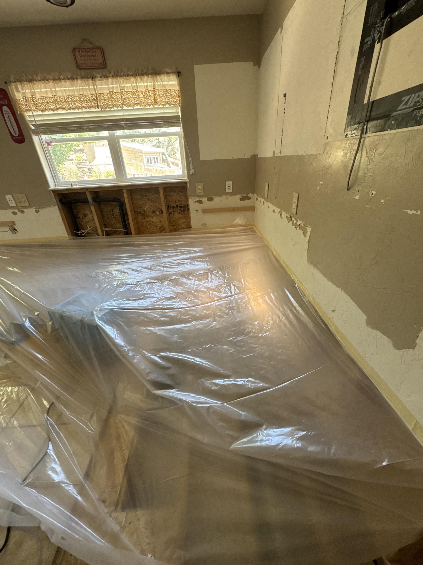 Drying equipment in containment area