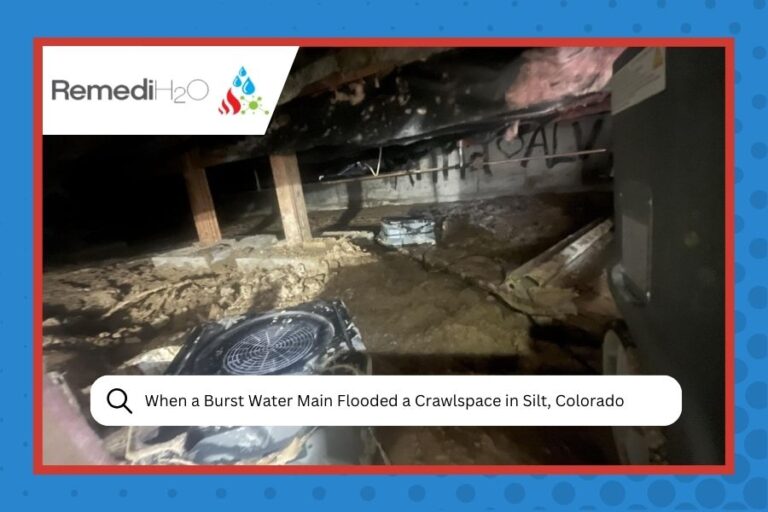 When a Burst Water Main Flooded a Crawlspace in Silt, Colorado