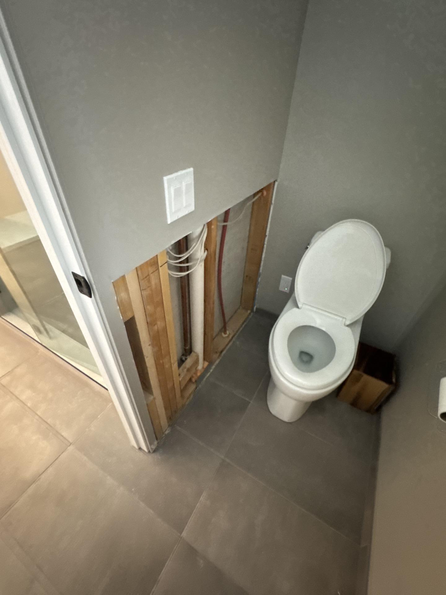 Completed water mitigation ready for rebuild