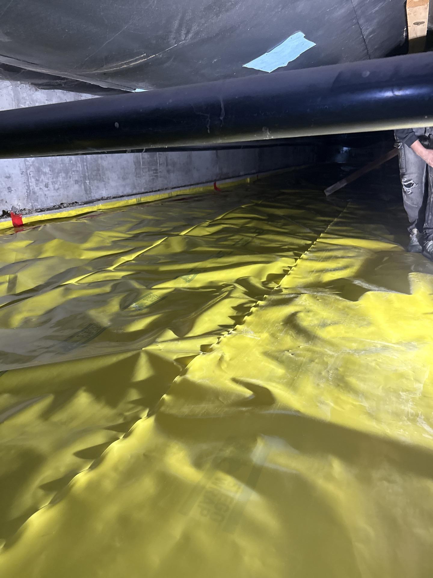 Restored crawlspace after water damage cleanup