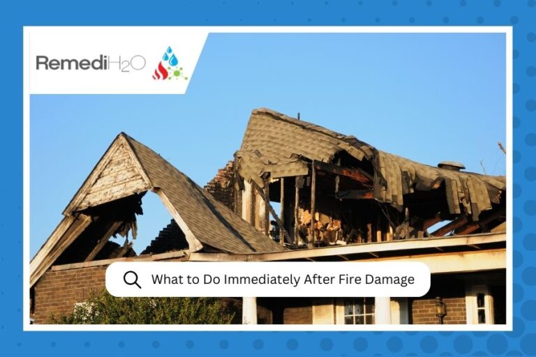 What to Do Immediately After Fire Damage