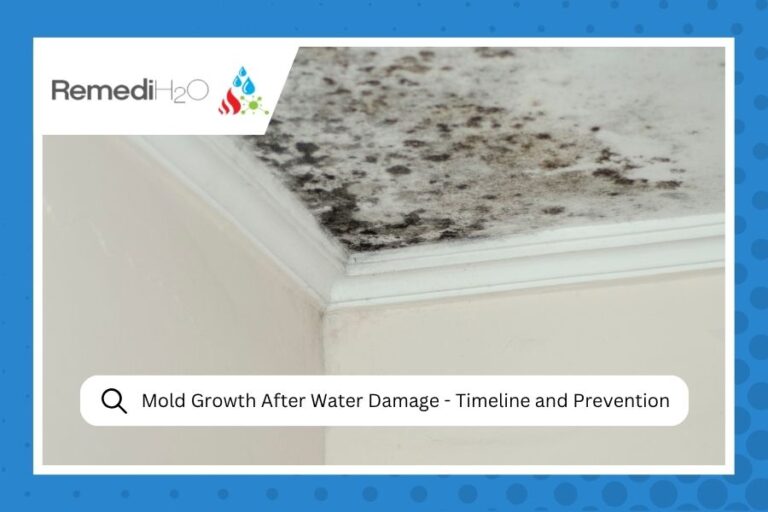 Mold Growth After Water Damage - Timeline and Prevention