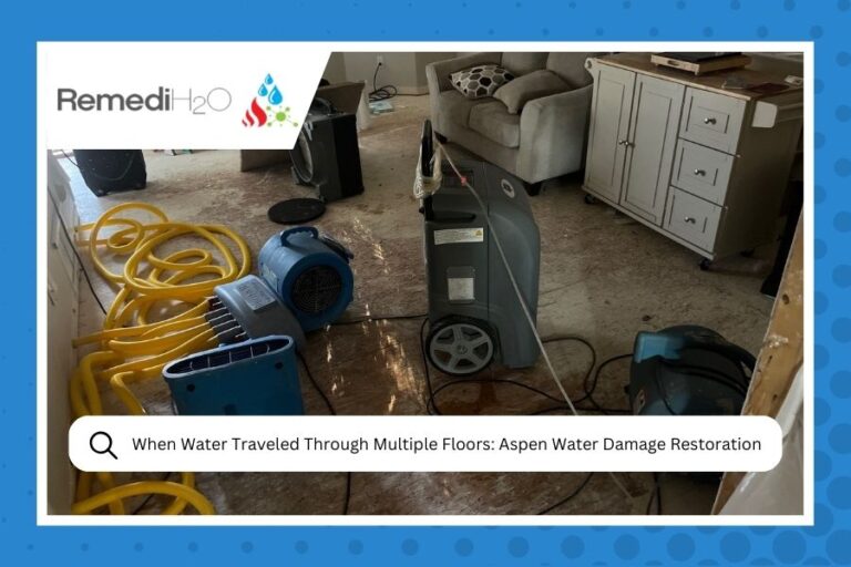 When Water Traveled Through Multiple Floors An Aspen Home's Water Damage Restoration