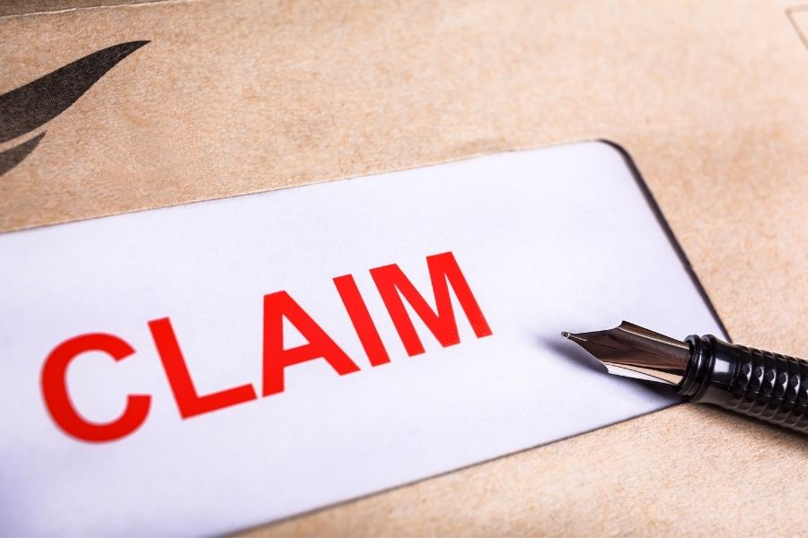 Insurance claim documentation after fire damage