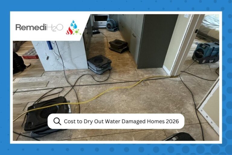 Cost to Dry Out Water Damaged Homes 2026