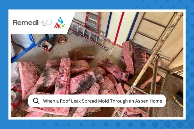 When a Roof Leak Spread Mold Through an Aspen Home