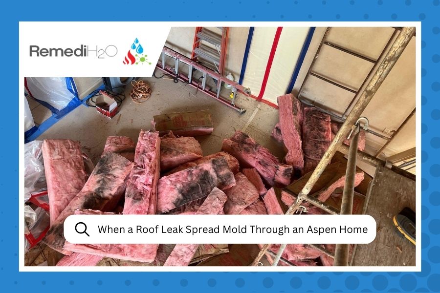 When a Roof Leak Spread Mold Through an Aspen Home