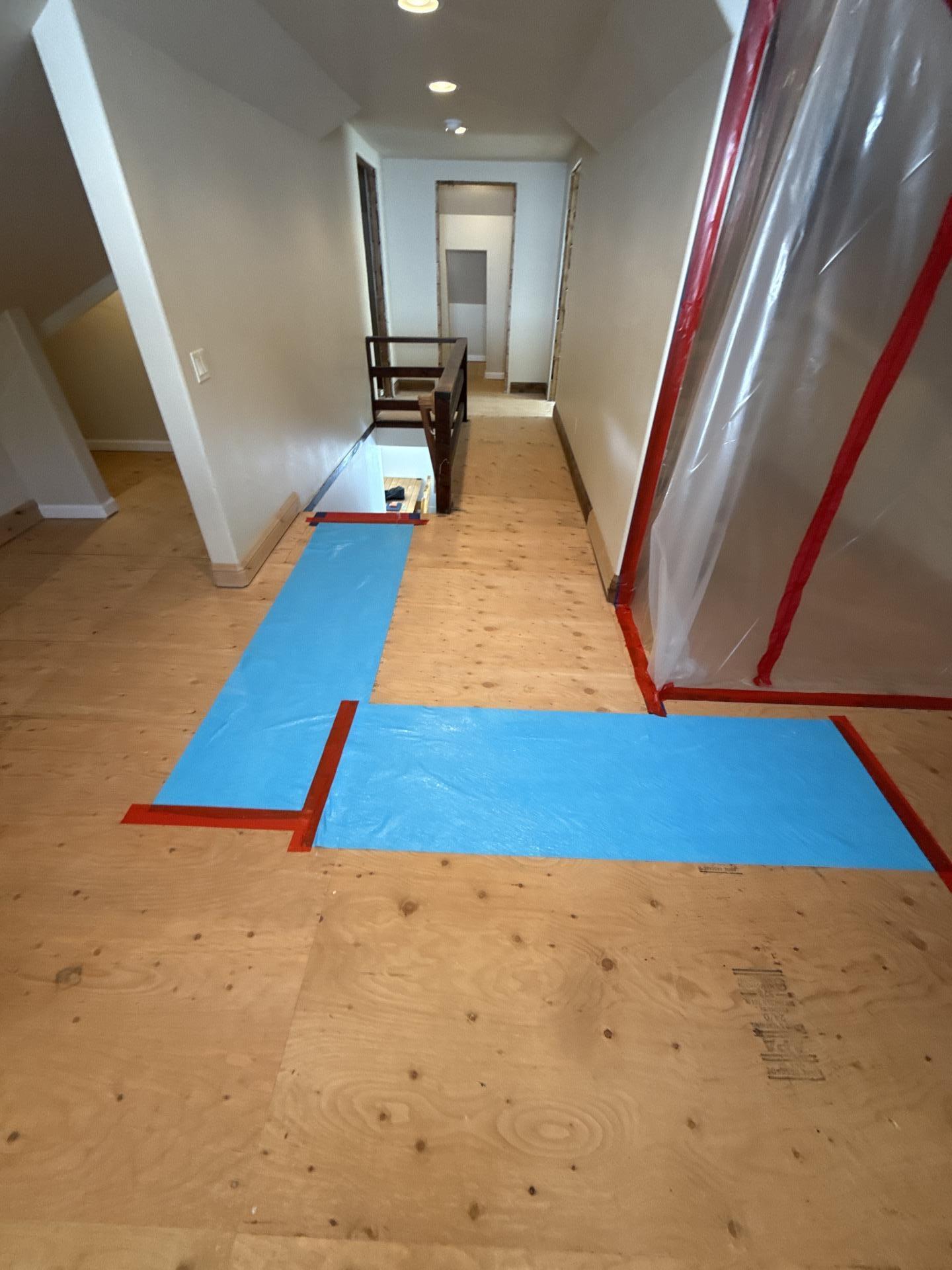 Finished loft area returned to a clean and dry condition after remediation