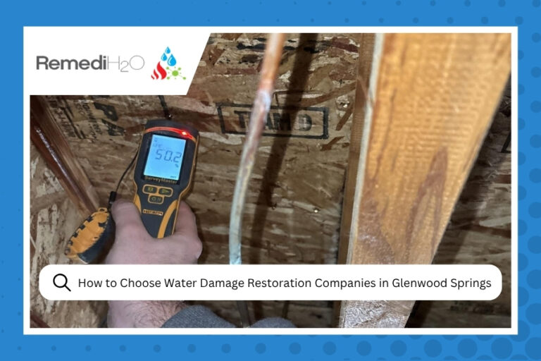 How To Choose Water Damage Restoration Companies In Glenwood Springs